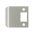 Dendesigns 2.25 in. Overall Extended Lip Strike Plate; Satin Nickel - Solid DE843267